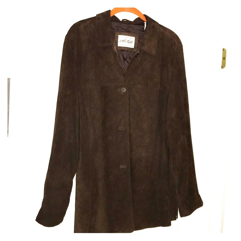 Vintage L & T Brown Suede Jacket XL